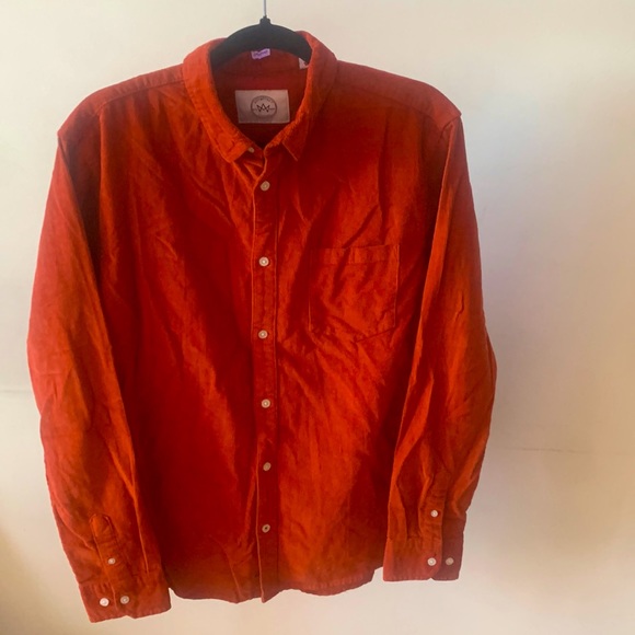 Orange corduroy button down - Picture 1 of 1